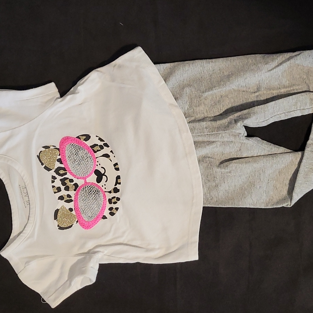 12-18M Shirt and Grey Leggings